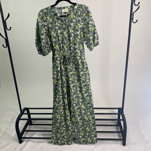 NWT Green Floral One Piece Jumpsuit- Universal Thread - Picture 1 of 4